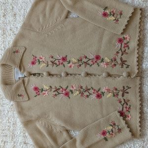 VTG Embroidered 90's Granny Cardigan